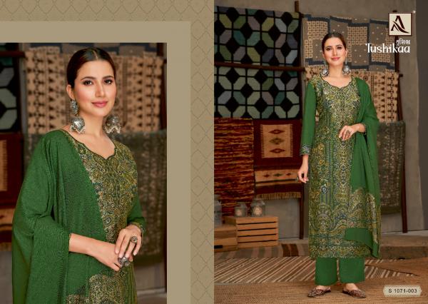 Alok Tushikaa 2 Pure Pashmina Designer Dress Material Collection 